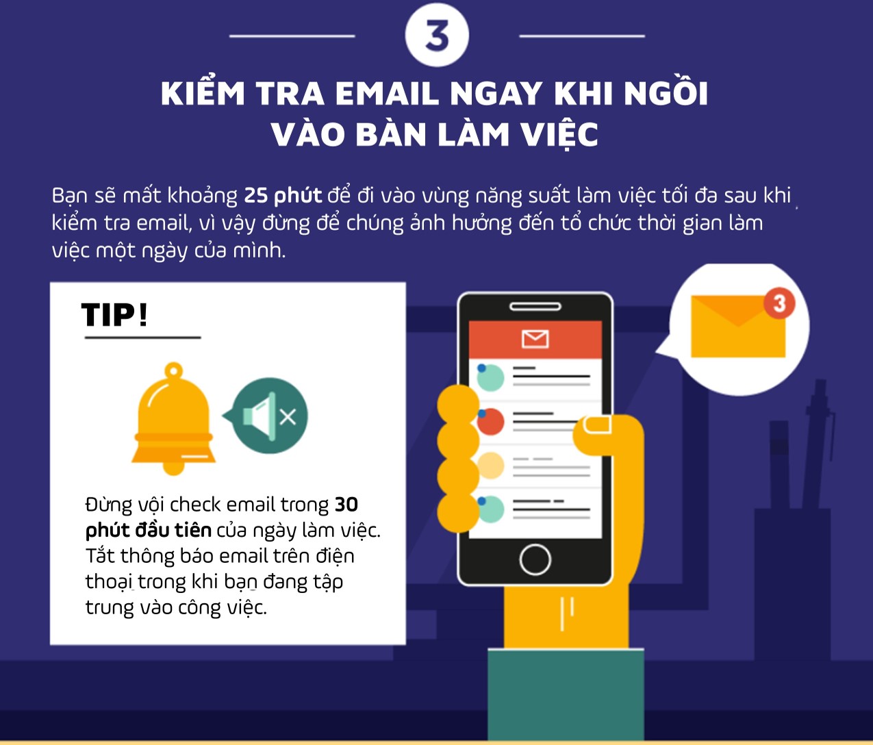 [Infographic] 9 bad habits in the first 10 minutes of the working day Picture 4